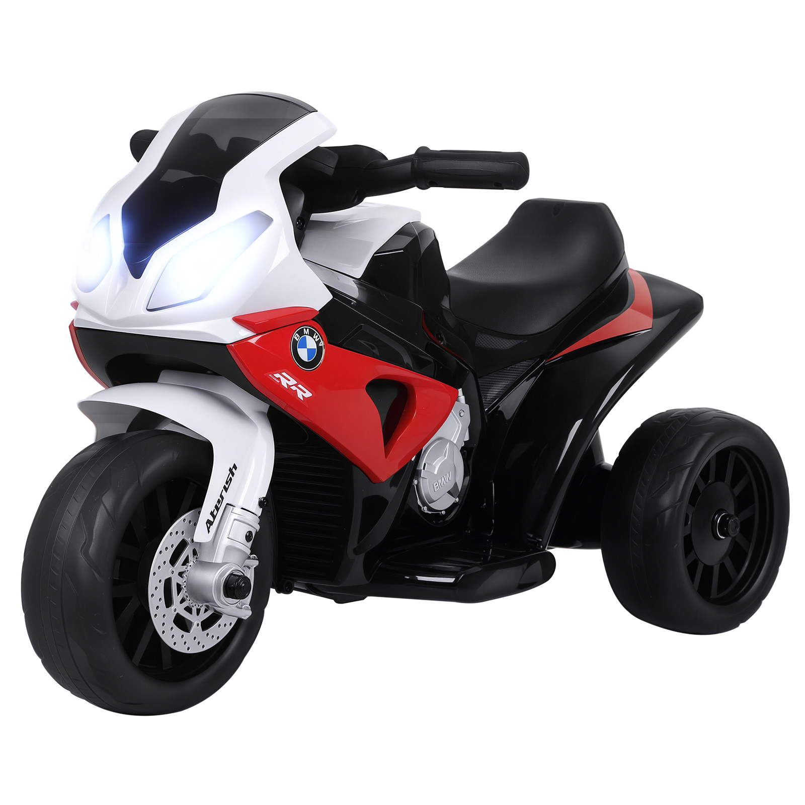 6V Kids Motorcycle Licensed BMW with Headlight, Music, Red