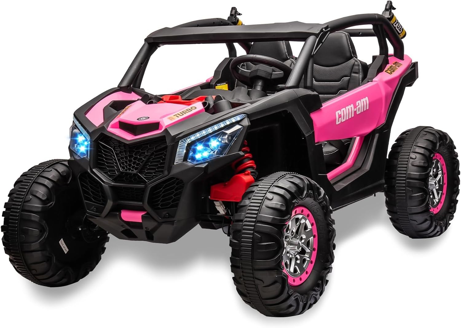 24V 2-Seater 4WD Kids Truck 300W Power with Remote, Spring Suspension Multicolor