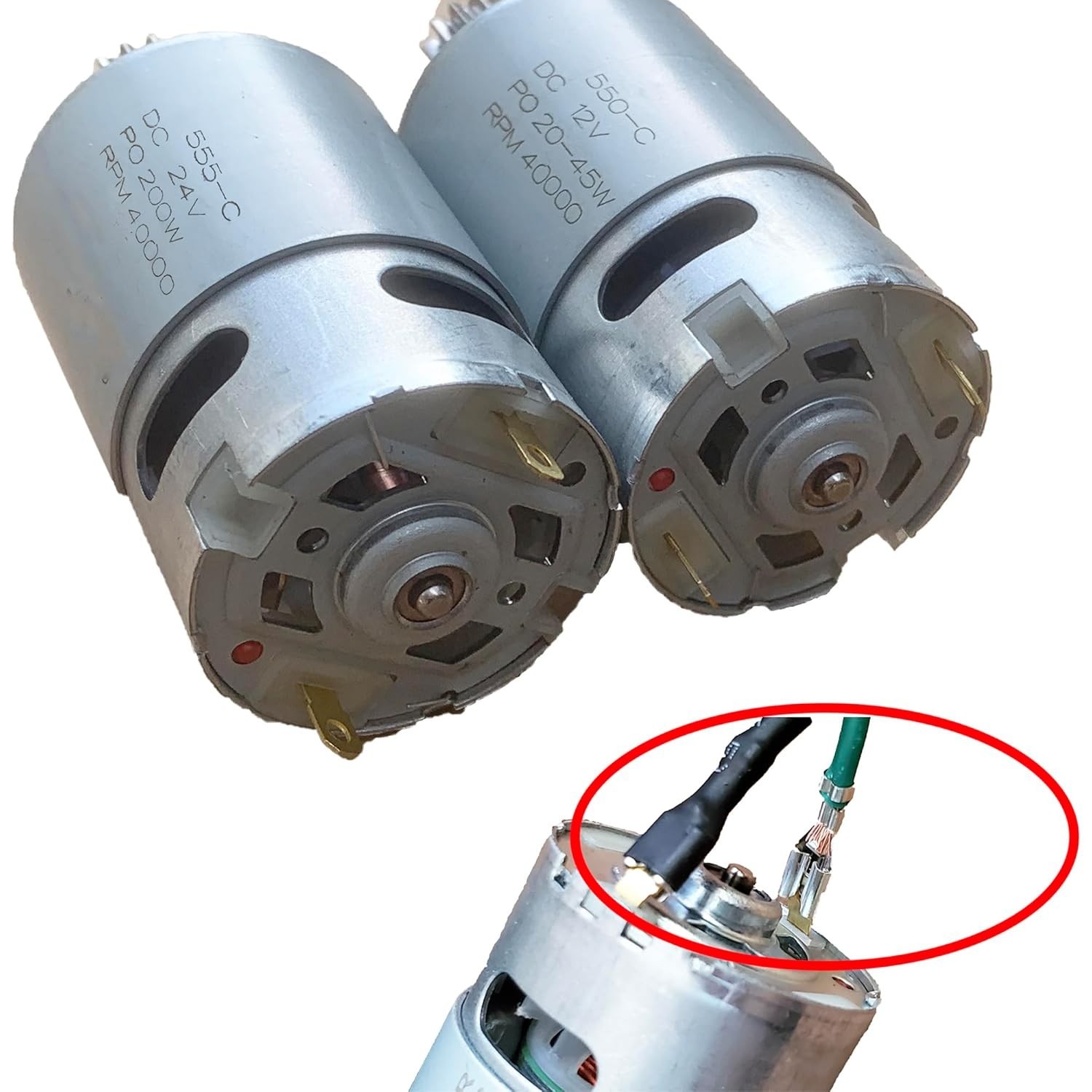Lightweight Electric Motor for Kids’ Ride-On Toys – 200W High-Speed 15T Pinion