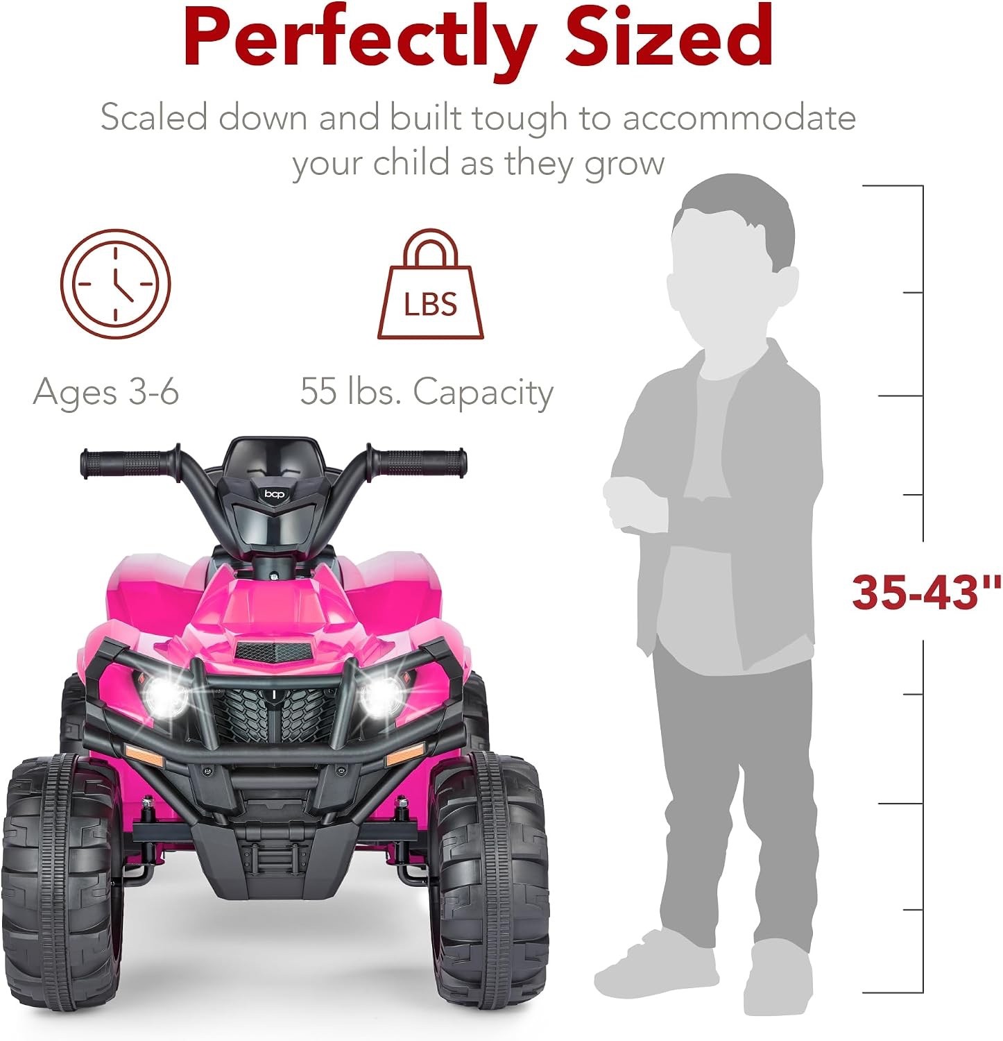 Kids Ride on ATV 4Wheeler 12V Red SKY7065