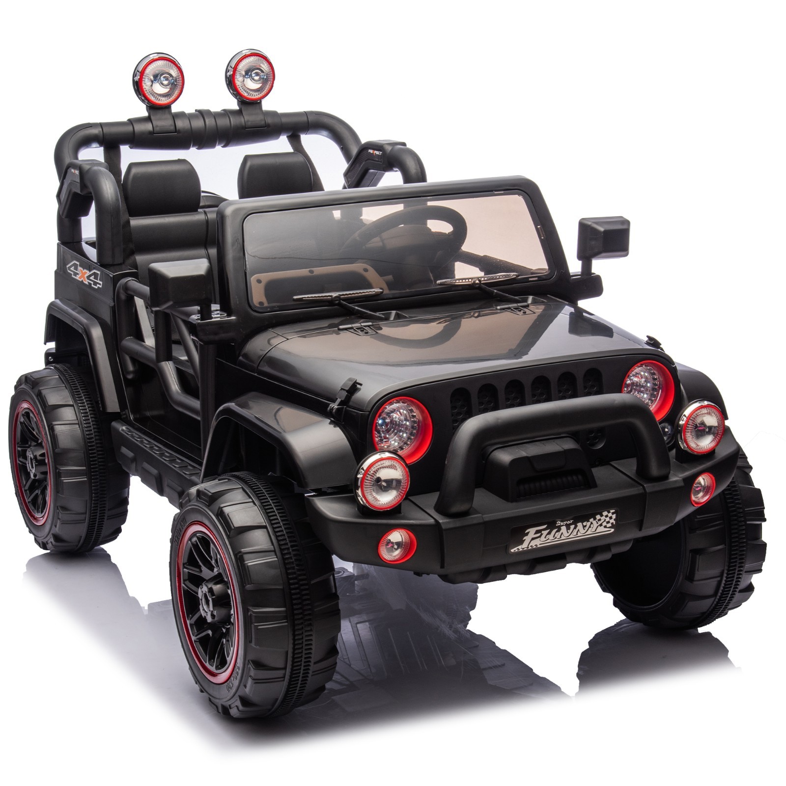 24V Kids Ride On Electric Car W/Parents Control,2WD,Rear suspension for Aged 3-8