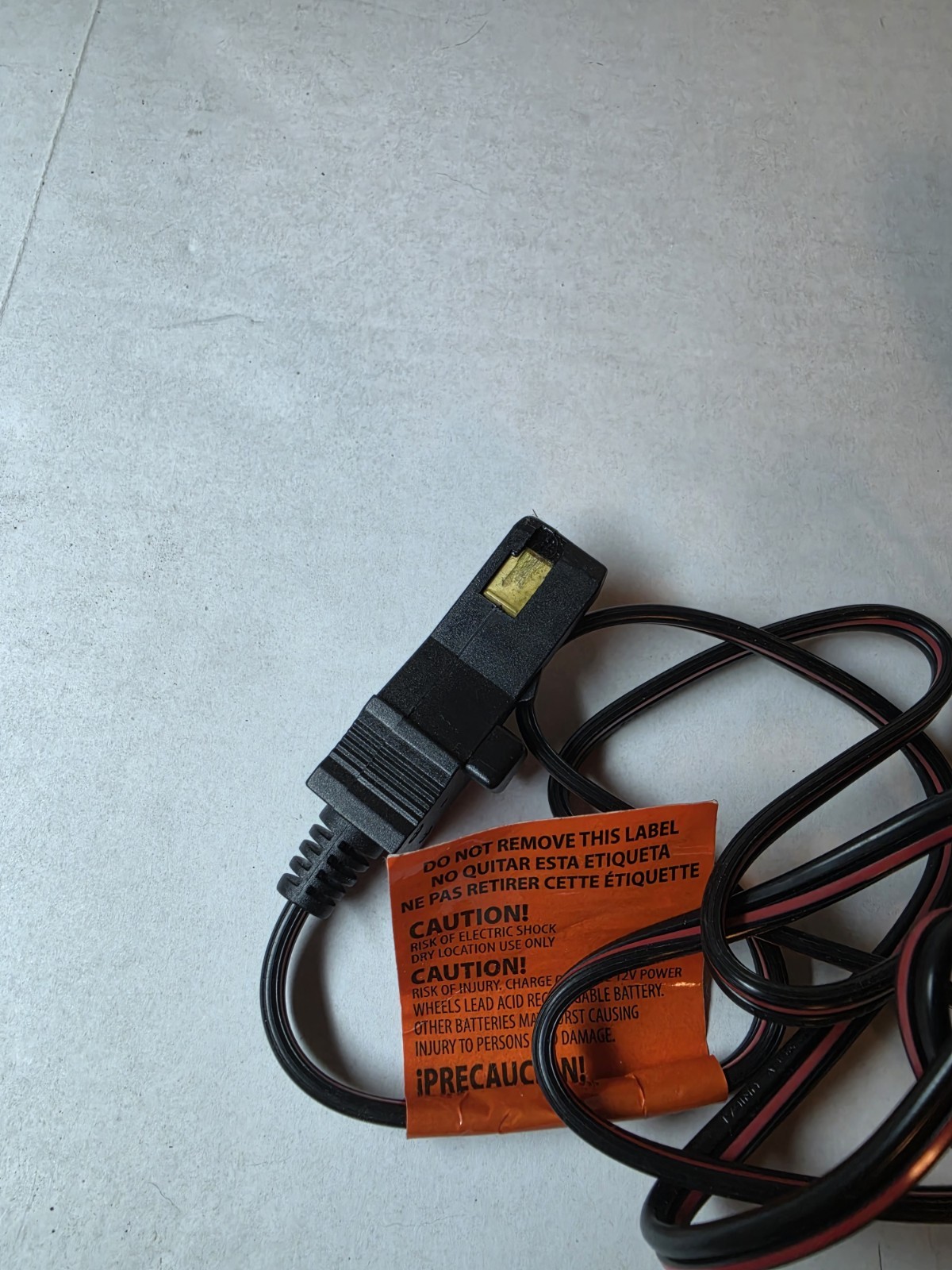 Fisher Price Power Wheels 12v Grey Battery Charger: 00803-1295