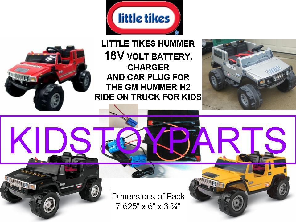 18V Volt Battery Pack Kit for All 12v LITTLE TIKES Trucks RED GRAY YELLOW BLACK