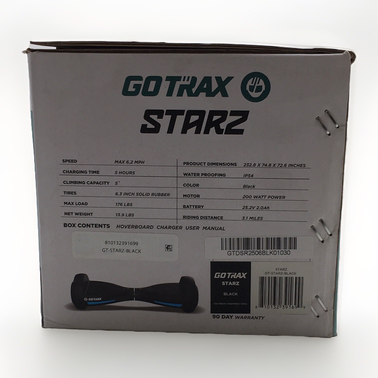 Gotrax Edge Hoverboard for Kids Adults in Black and Blue