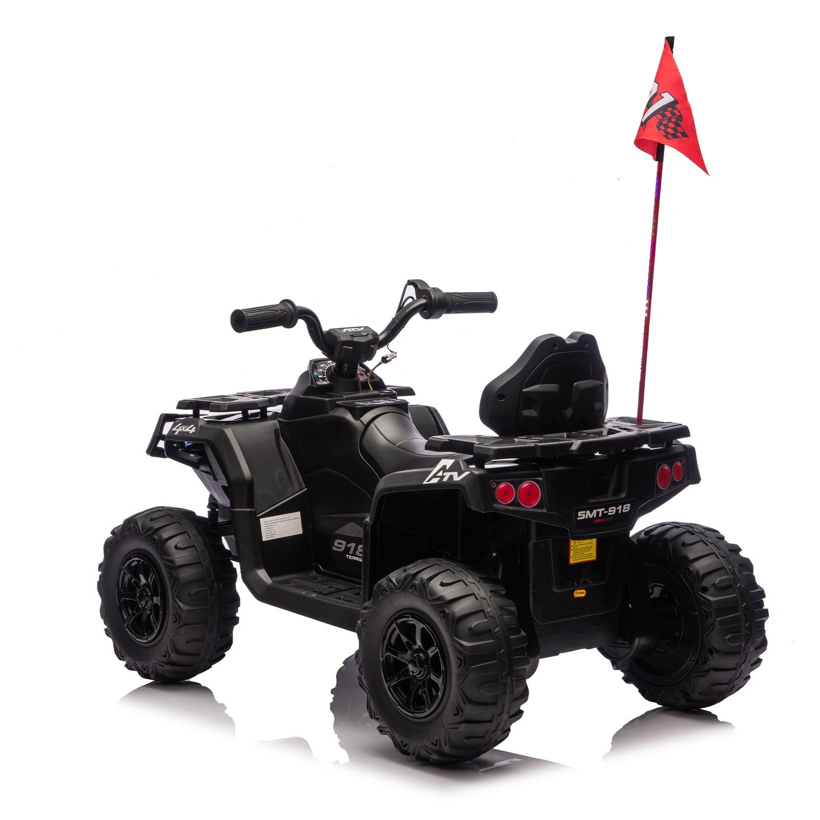 24V Kids Ride on ATV Electric Power Wheels Off-Road Quad Car W/ Bluetooth Music