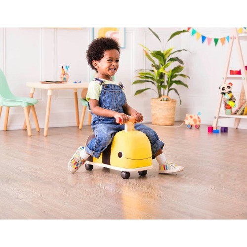 B. toys Wooden Bee Ride-On -Boom Buggy Toddler Push Toy,Physical Fitness Builder