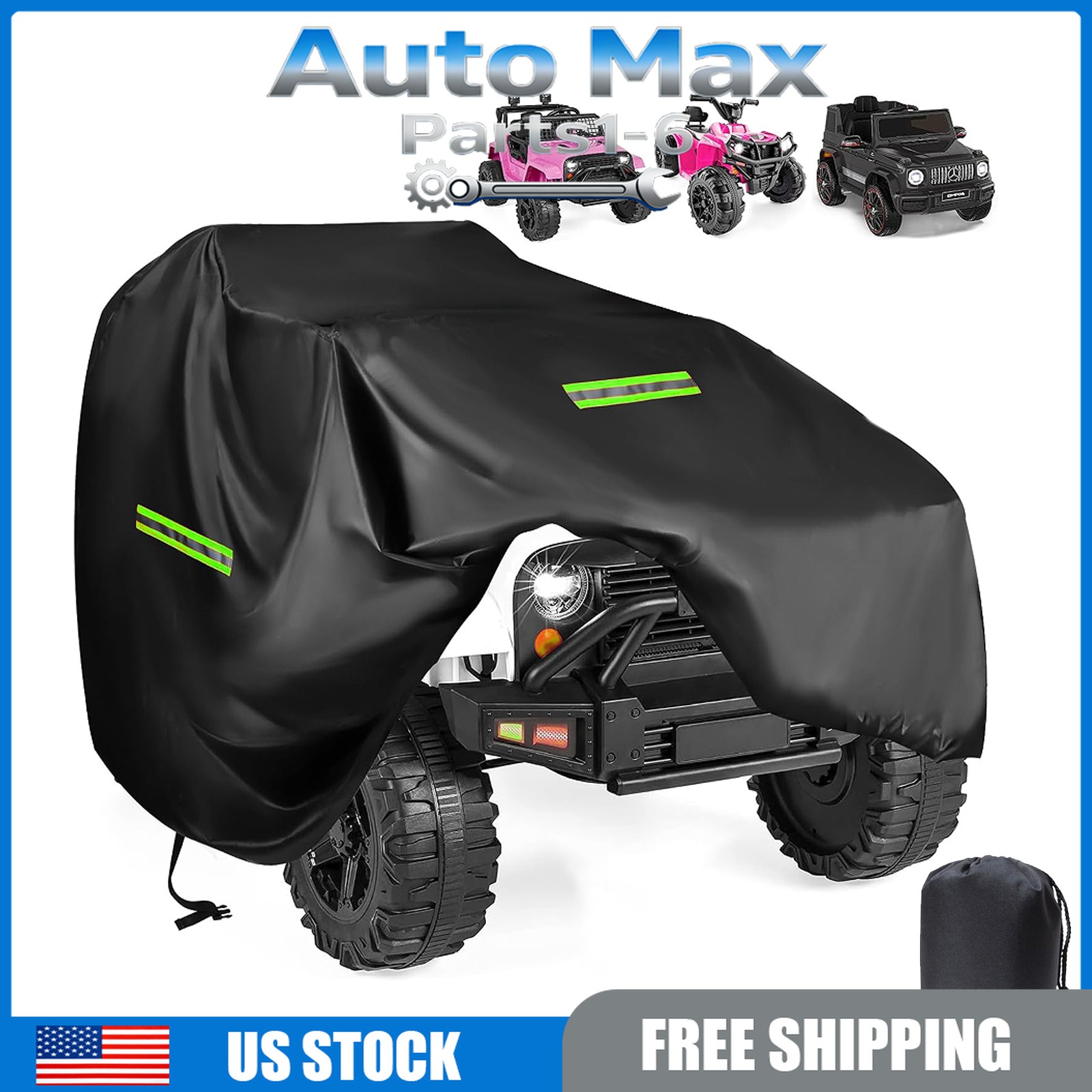 Kids Car Cover 420D Ride on Toy Covers for Kids Electric Vehicle,55*33*32inch