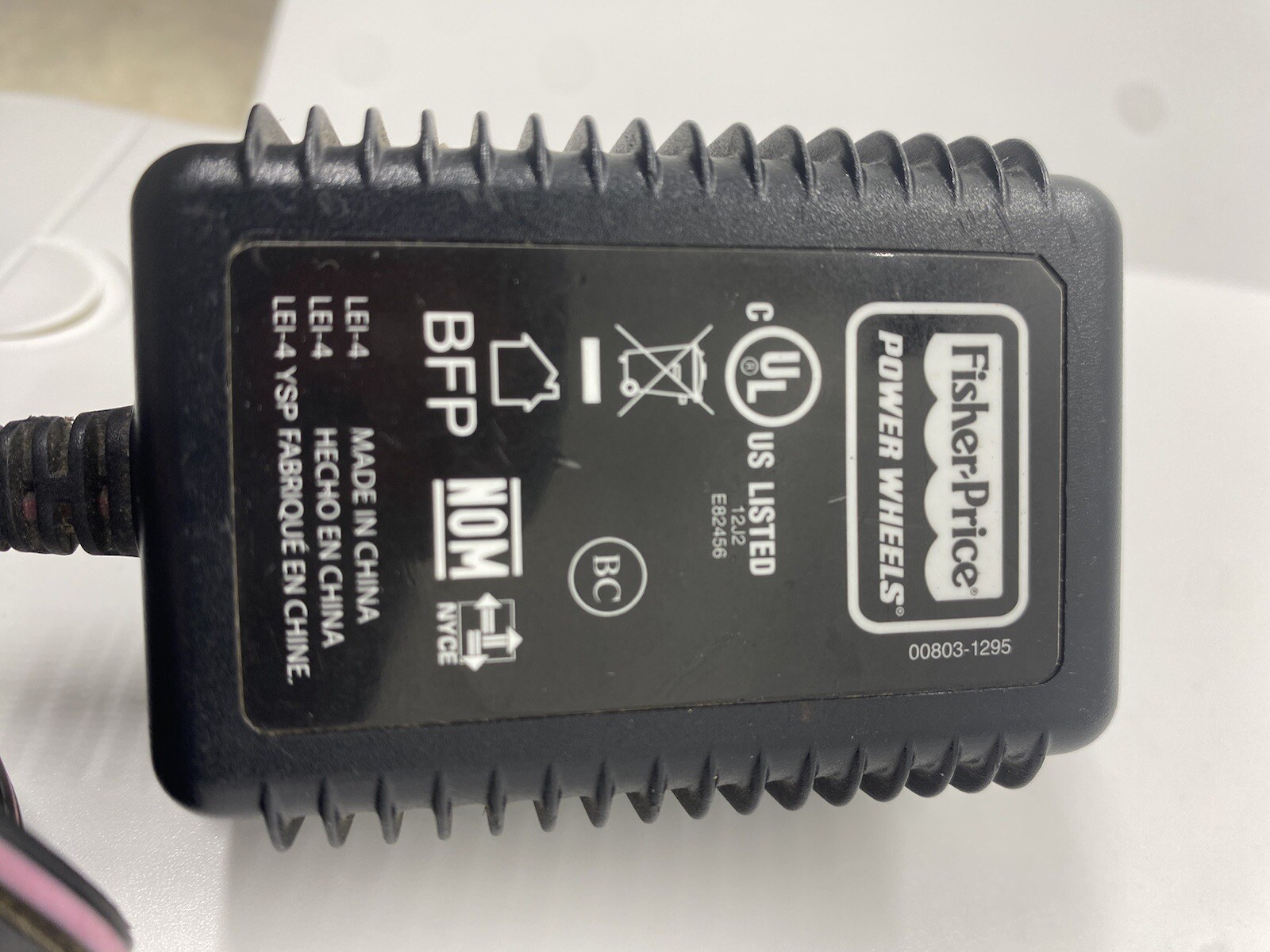 12-Volt Charger for Power Wheels Model 00801-1781