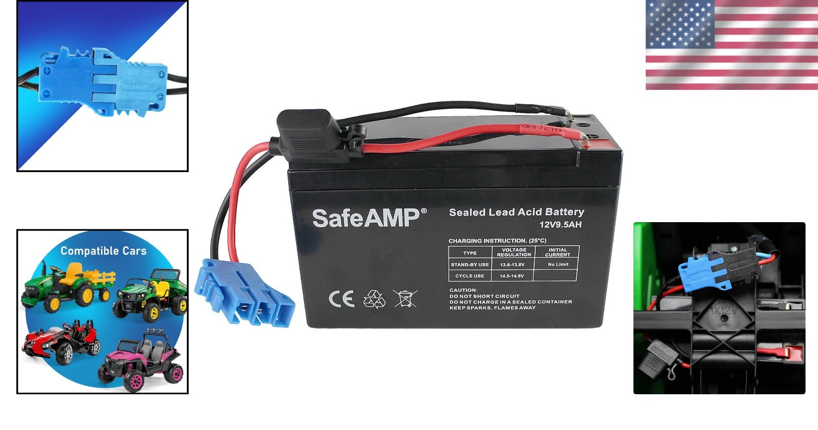 12-Volt Battery for Peg-Perego Vehicles