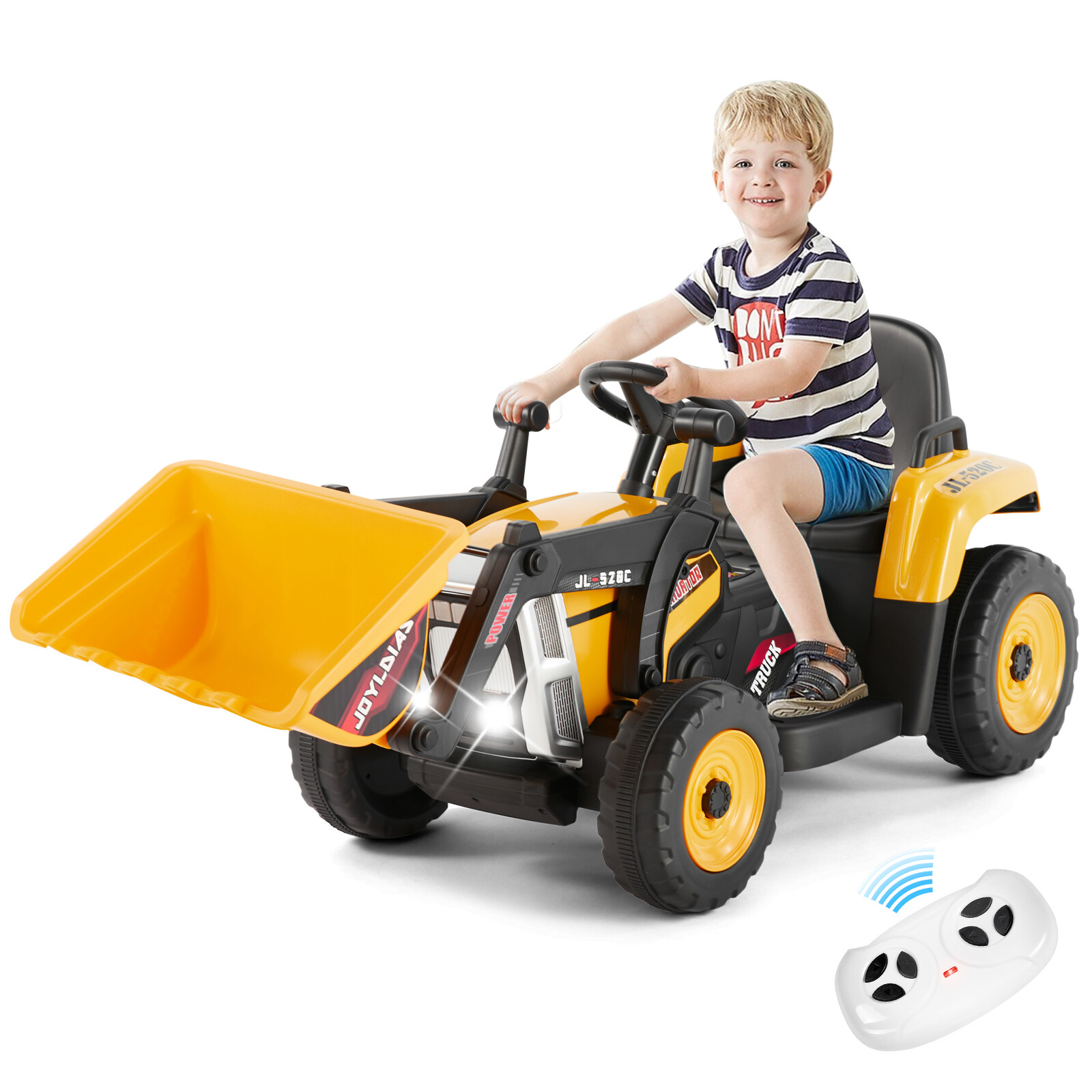 Electric 12V Battery Kids Ride On Car Excavator Truck Digger 3 Speeds with RC