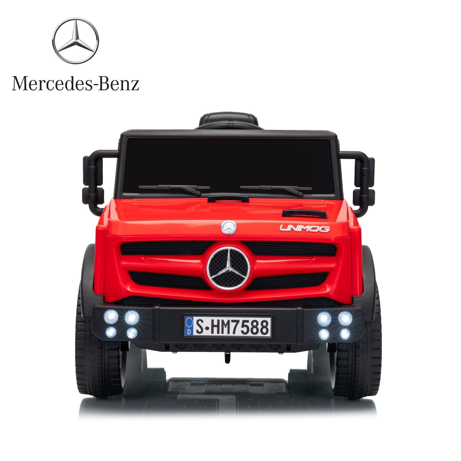 Red Mercedes Licensed 12V Ride on Toy Electric Car Age for 1-4 w/ Parent Remote