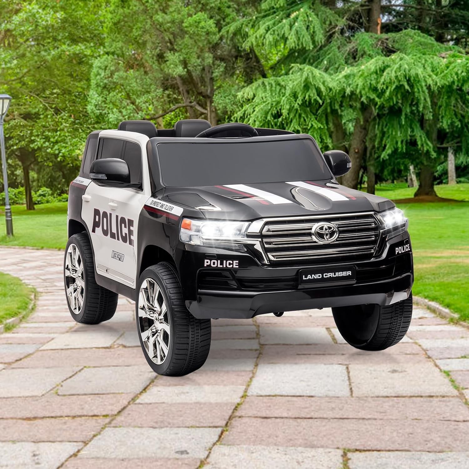 12v Licensed Toyota Land Cruiser Ride-on Car – Remote Control,Music,Horn & LED
