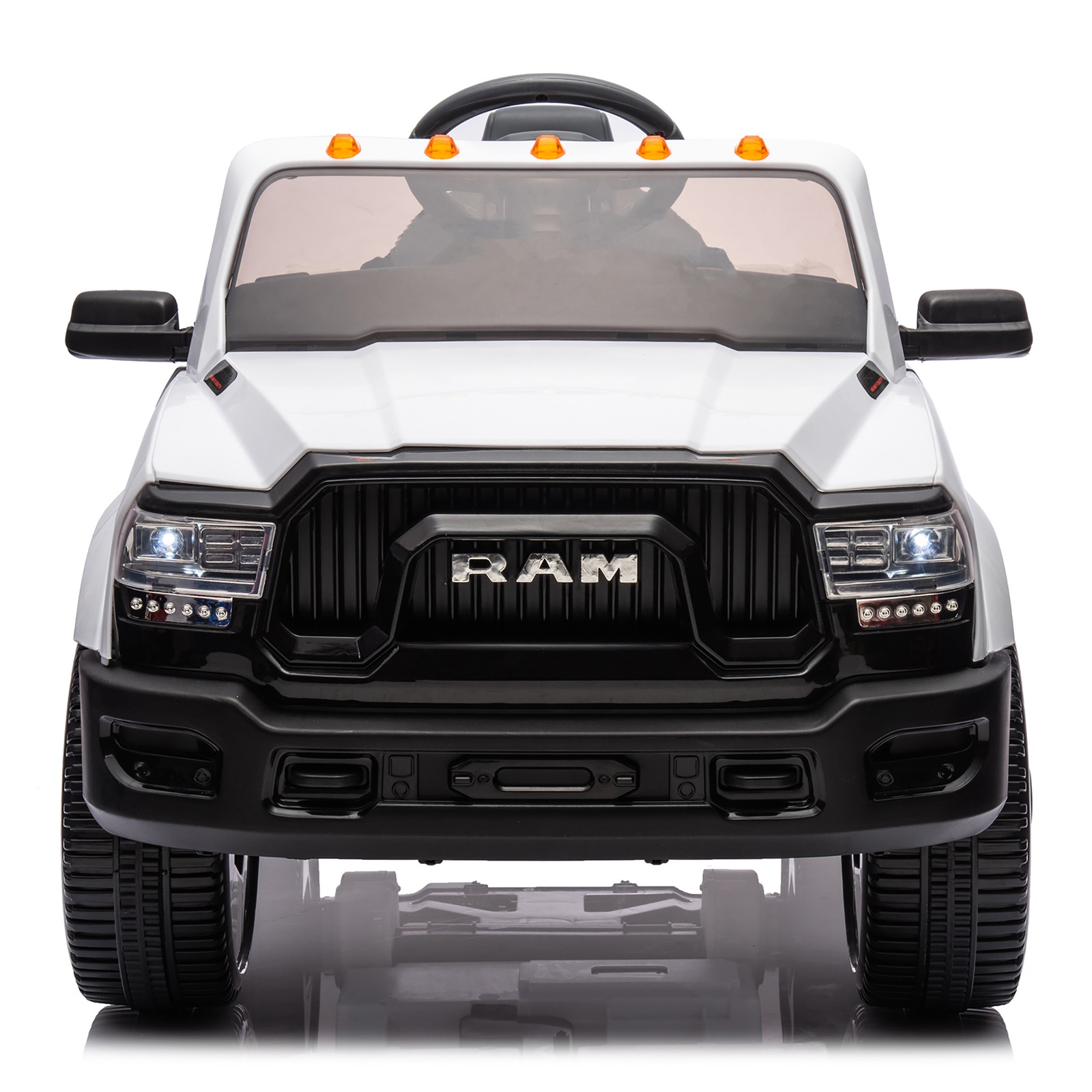 Large Kids Ride On Electric Pickup WITH/Parents Control For Kids Aged 3-5 White