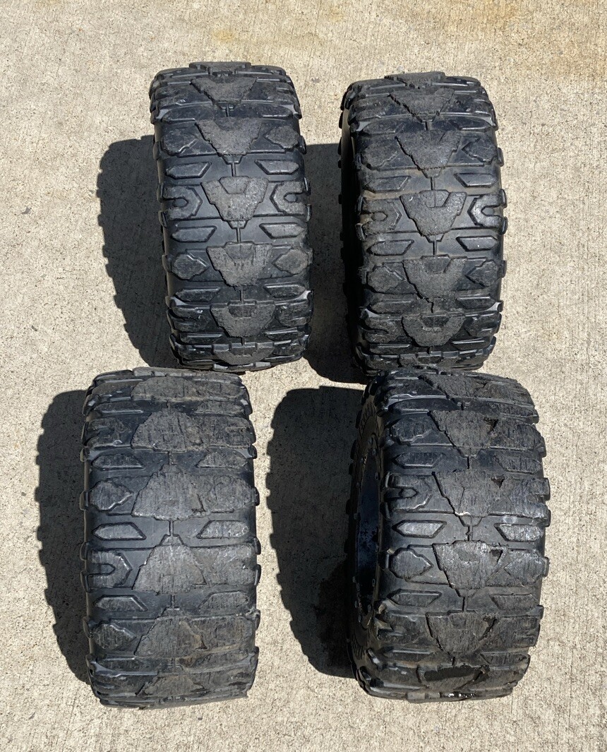Power Wheels Fisher Price Ford F150 Tires Set Of 4 Pre-owned Some Wear