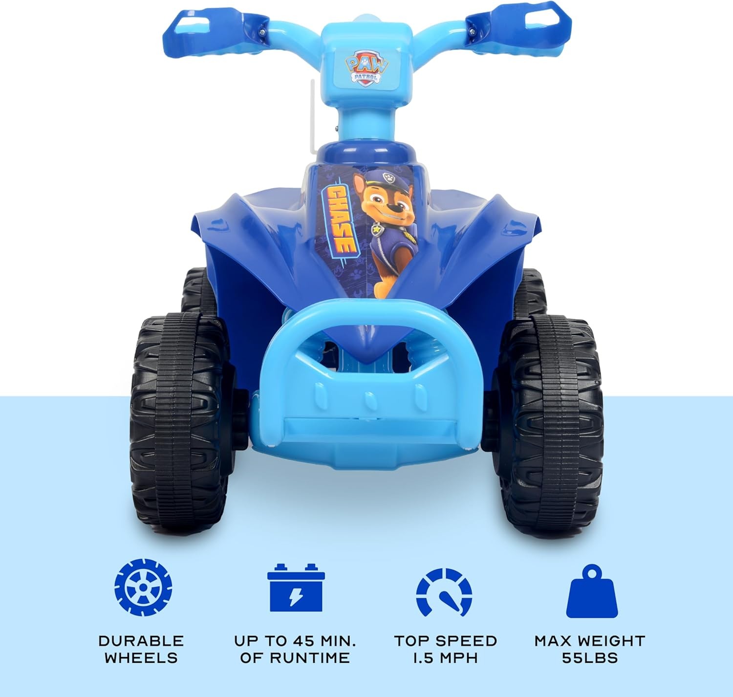 Kids 6V Ride On Quad Paw Patrol Chase Ages 2-3