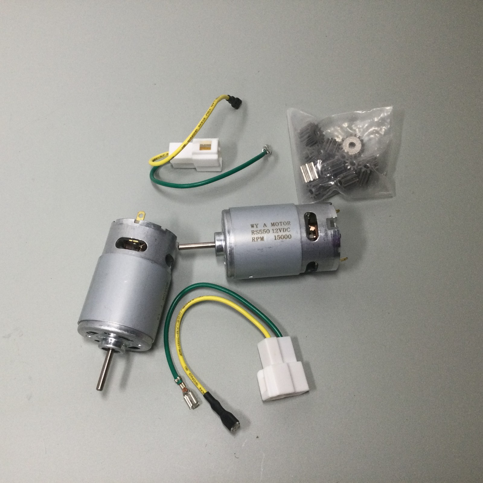 2 Pcs 12V RS550 15000RPM Electric Drive Motor for Power Wheels Upgrade,18 Volt M