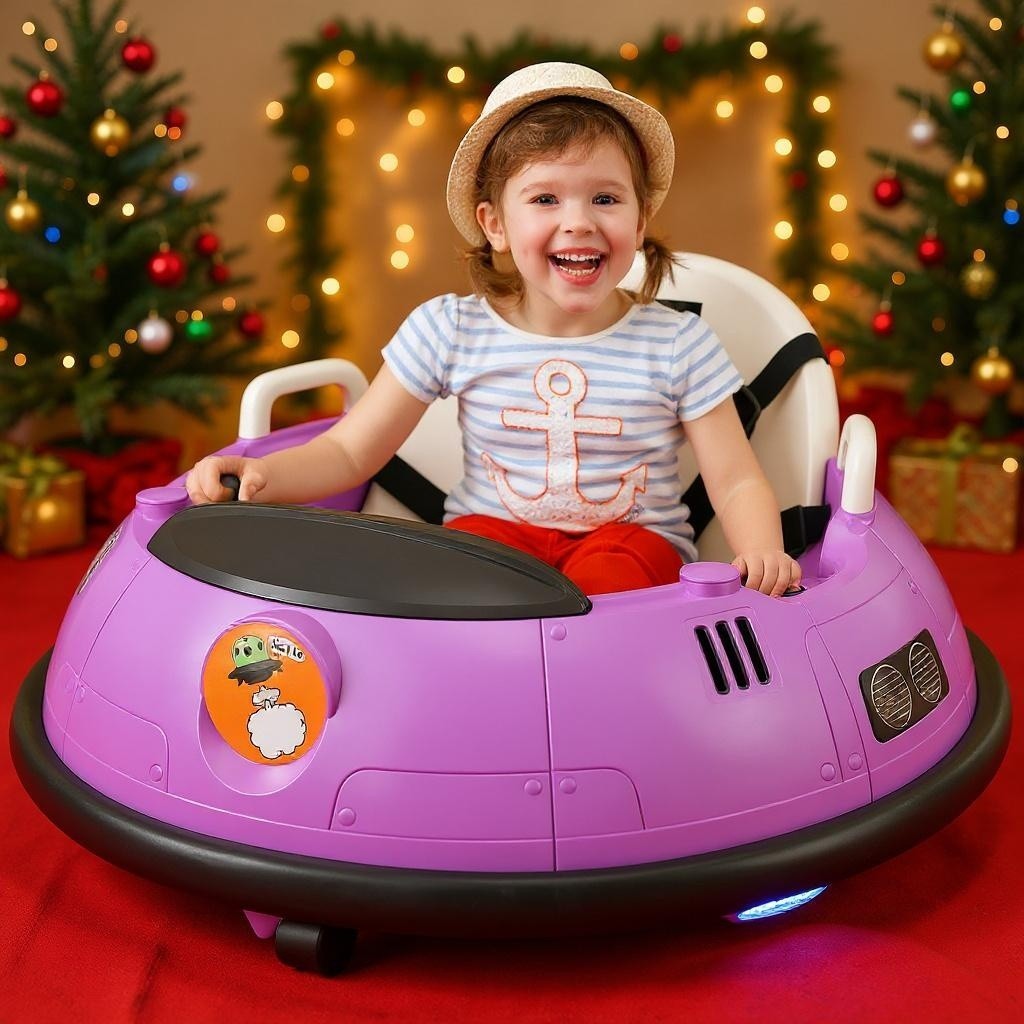 Toddler Bumper Car Electric Bumper Car for Kids w/Remote Control Bumping Gift🔥