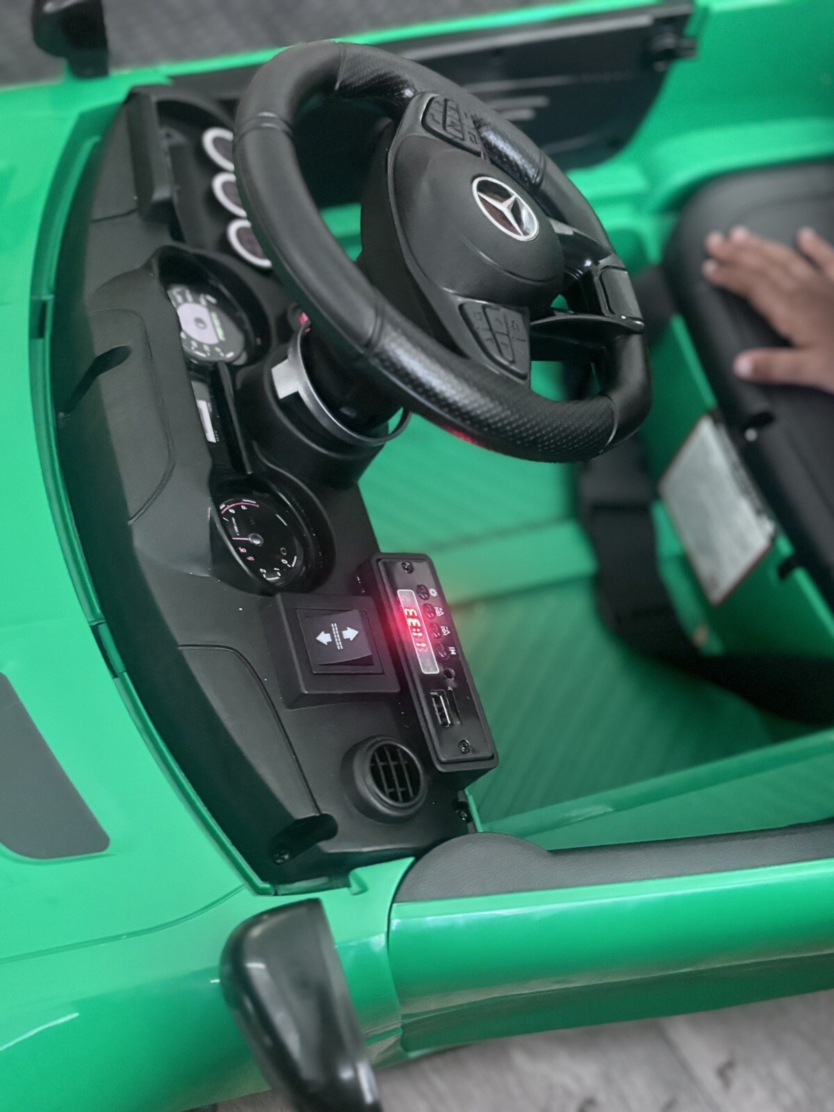 Kids Ride on Car Mercedes Benz AMG GT-R Electric Battery Powered Car – Red/White