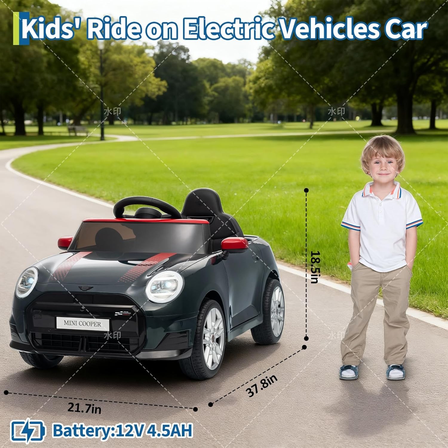 12V BMW Mini Cooper Licensed Ride on Car,Electric Ride on Toy,4.5Ah Battery New
