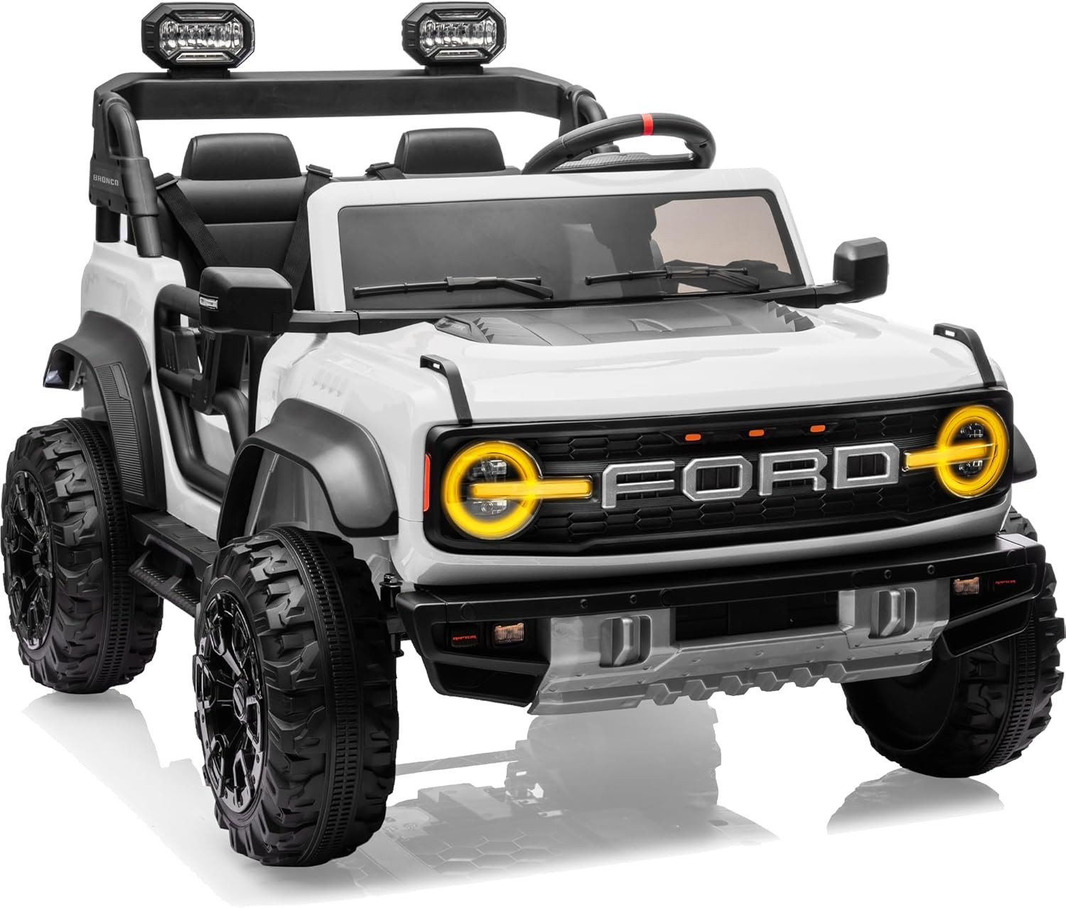 Licensed Ford Bronco Raptor 24V 2 Seater Kids Ride on Toys, Battery Powered Elec