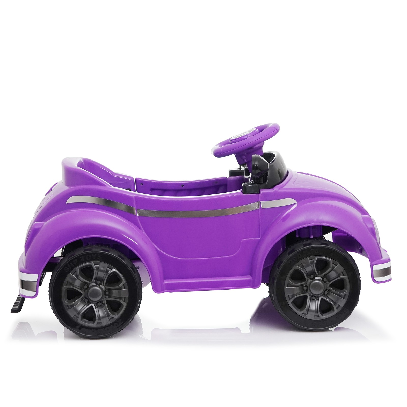 12V Kids Ride On Car Wheel LED USB & Bluetooth Suitable for Kids Aged 2-4 Purple
