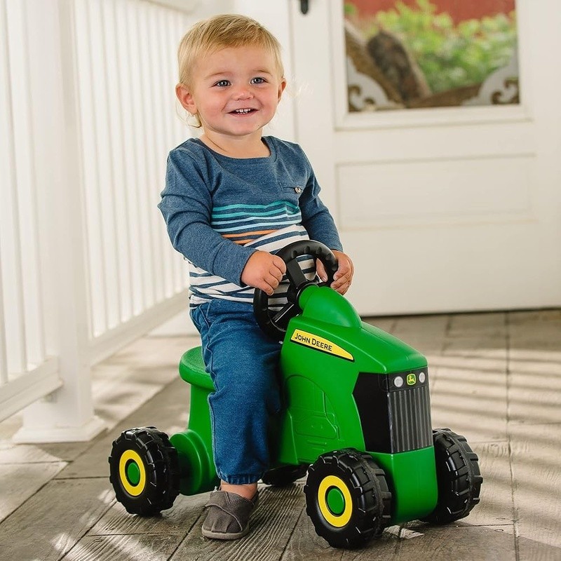 Ride On Toys Sit ‘N Scoot Activity Tractor for Kids Ages 18 Months and Up Green