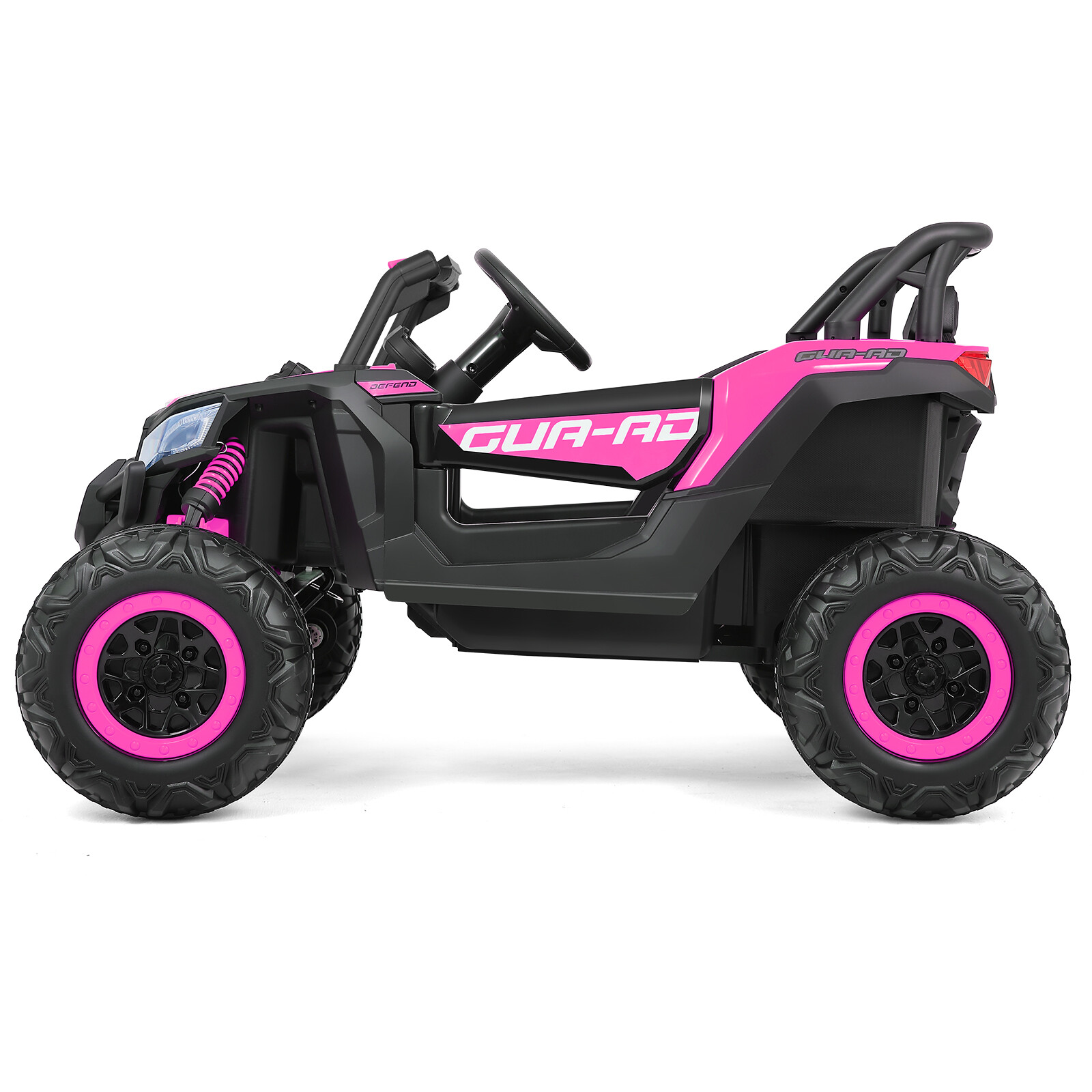 12V Kids Pink Ride On UTV Vehicle Electric Off-Road Car with Music, RC, LED