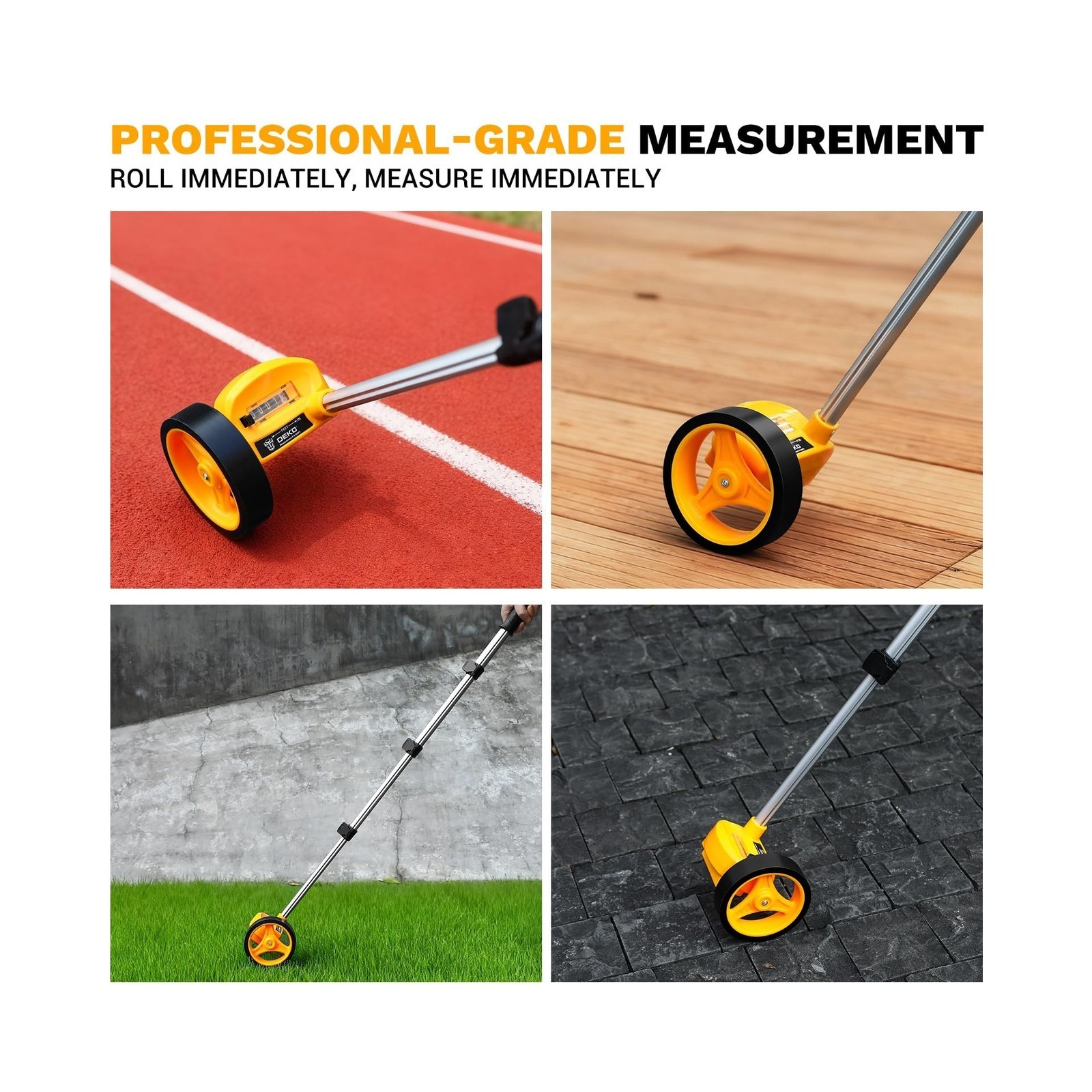 Measuring Wheel 4-inch, 99,999ft Capacity, w/ Carrying Bag – Compact