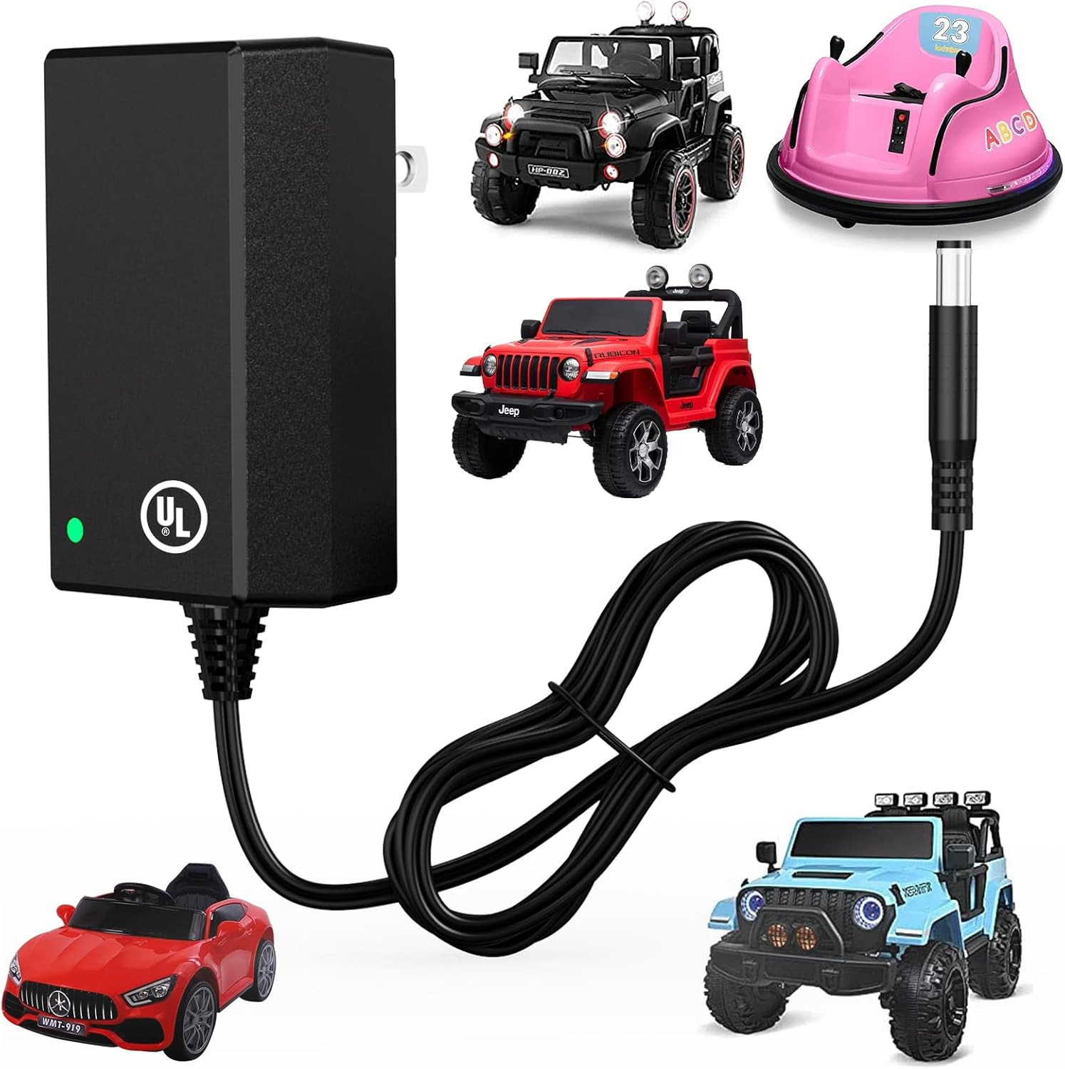 UL Certified 12V Battery Charger for Ride on Toys, 12V Ride on Replacement Charg
