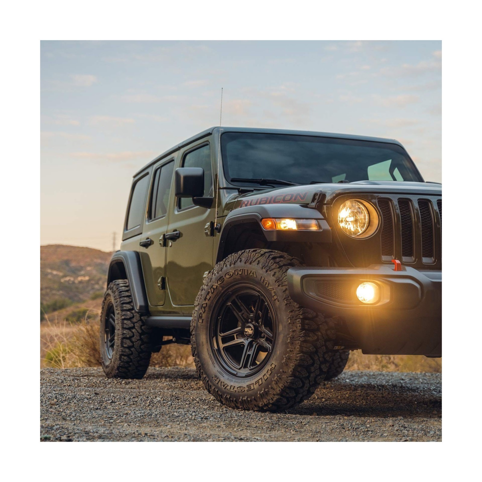 17×9 Wheel 5×5 Fit Wrangler JK/JL/Gladiator 17″ +12mm Offset – Black