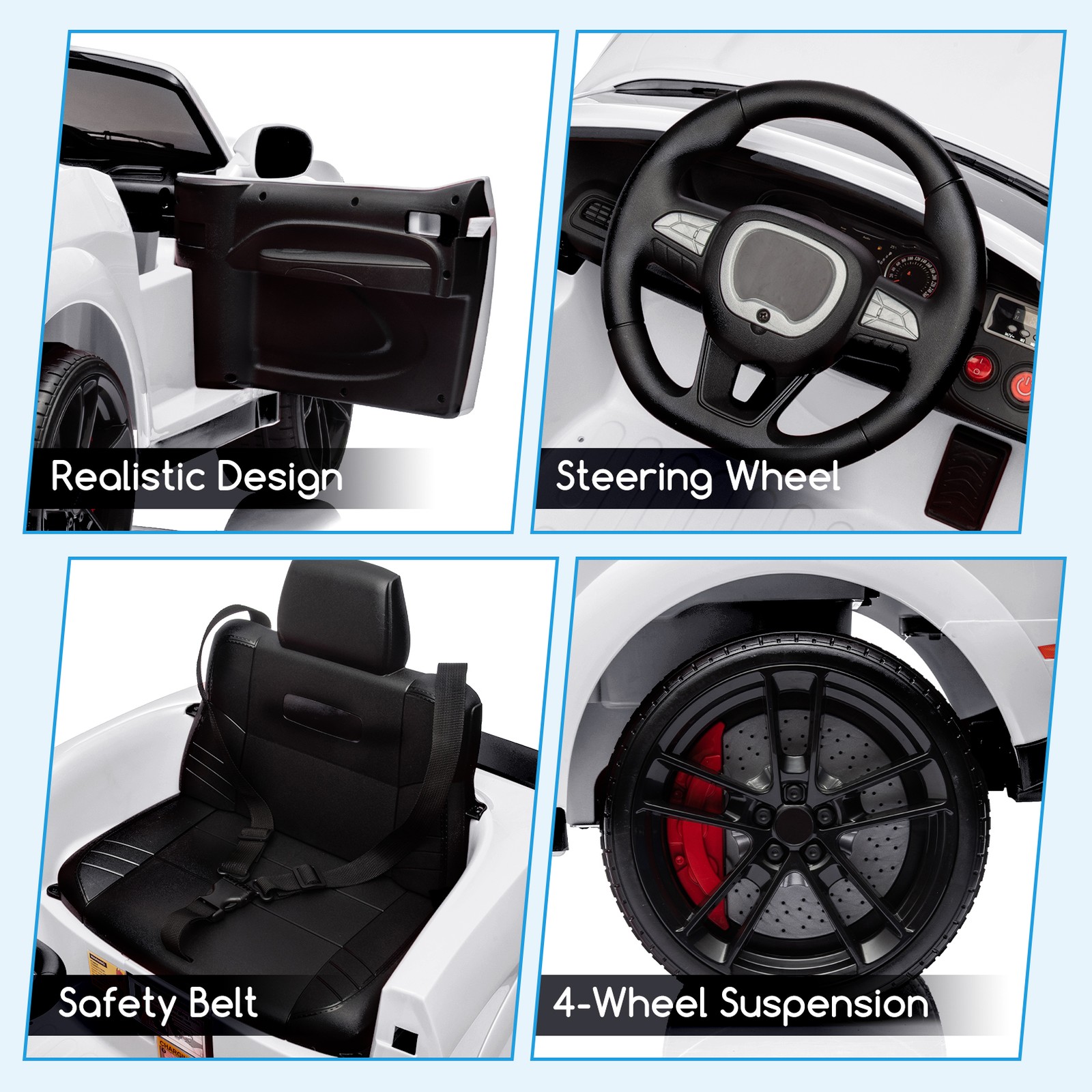 12V Ride-On Dodge Challenger Licensed, Remote Control, 3 Speeds, MP3,Safe Design