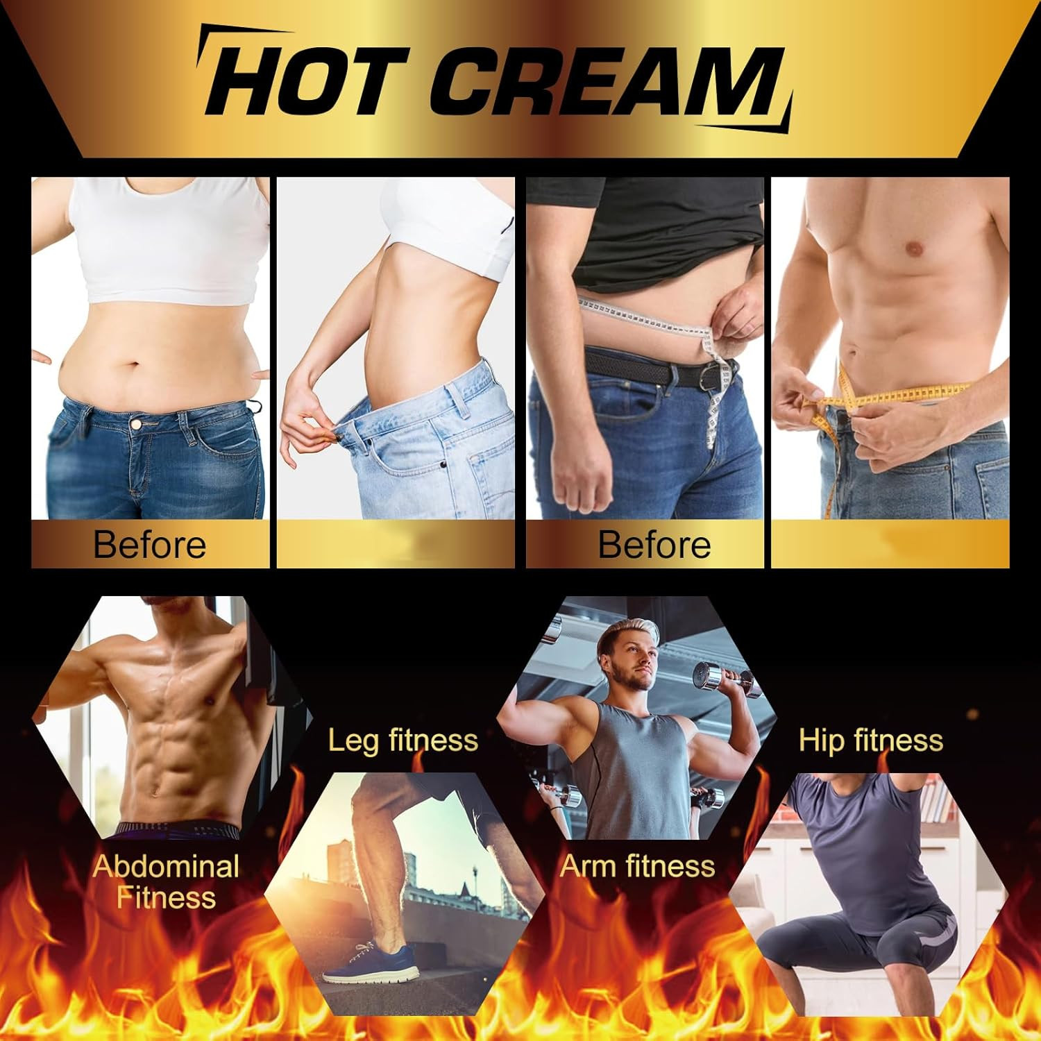 2PCS Hot Sweat Cream – Natural Workout Enhancer for Muscle Warm-Up & Skin Tighte