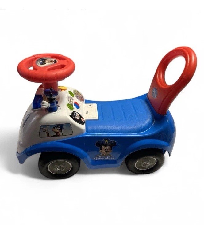 Disney ~ Kiddieland ~ Mickey Mouse ~ Police Car Toy ~ Ride On ~ Baby Walker