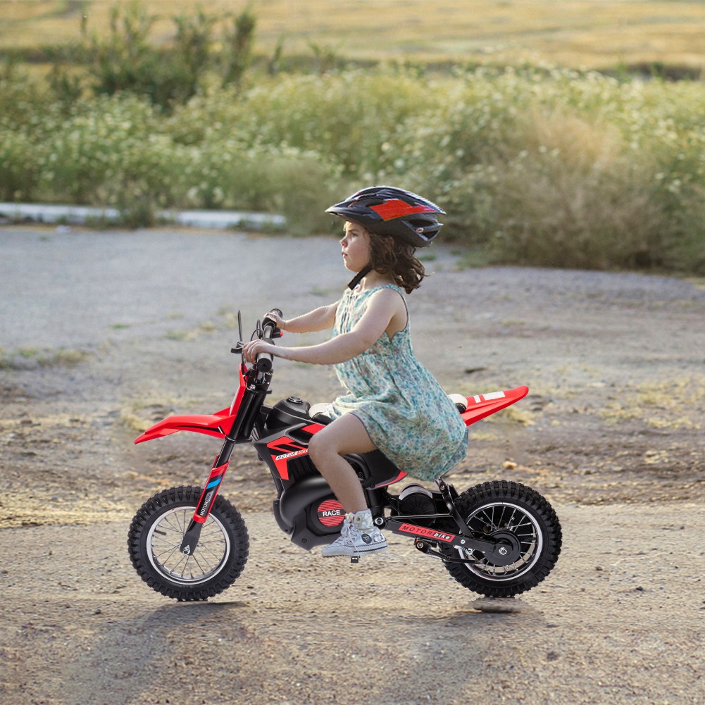 GARVEE 24V Electric Dirt Bike,250W Motor, 12″ Tires,22KM/H,Rear Shock Absorption