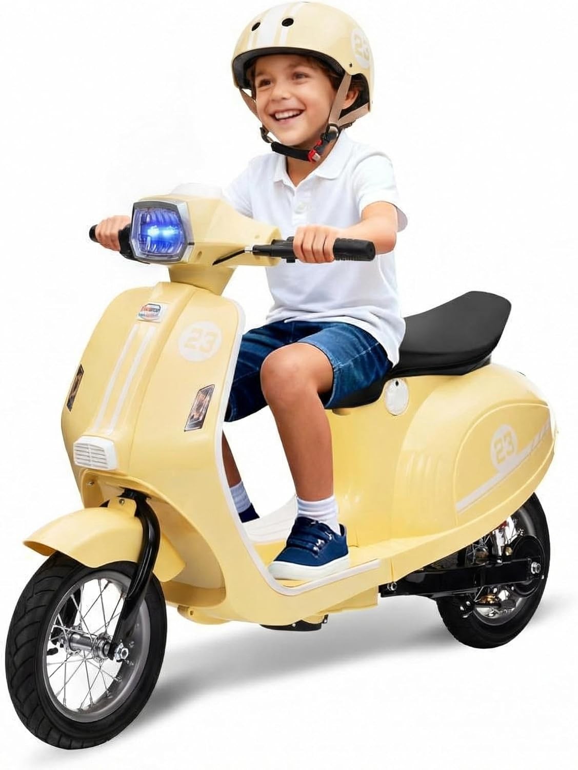 Kids Motorcycle,24V Children Moped,Electric Scooter,Ride On Toys for 8-14 Years