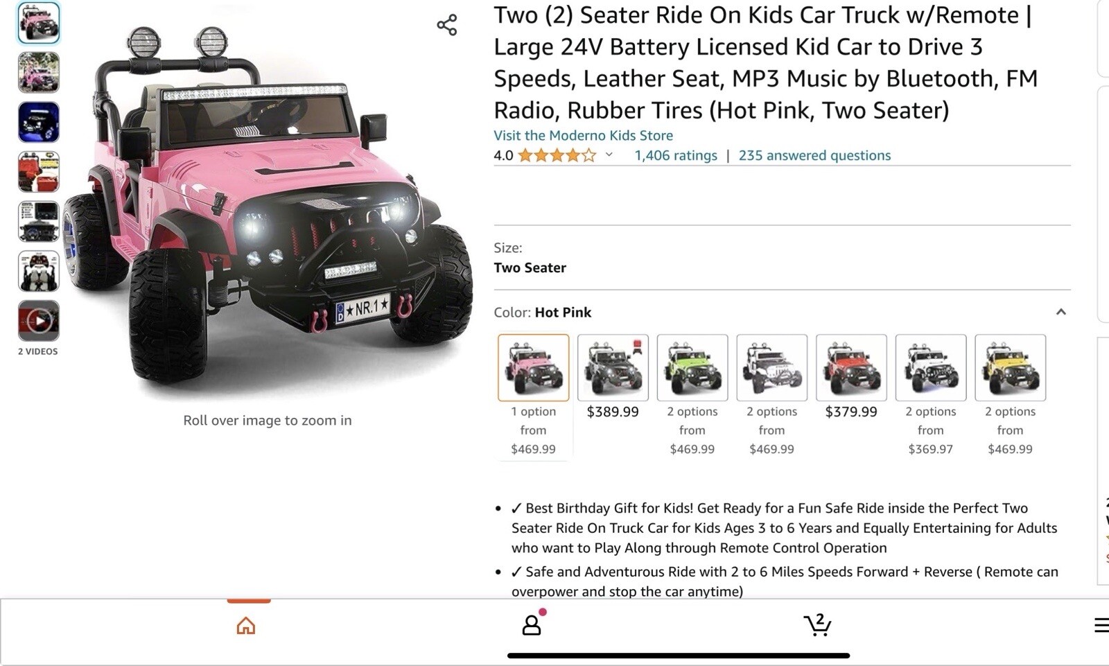 kids ride on cars