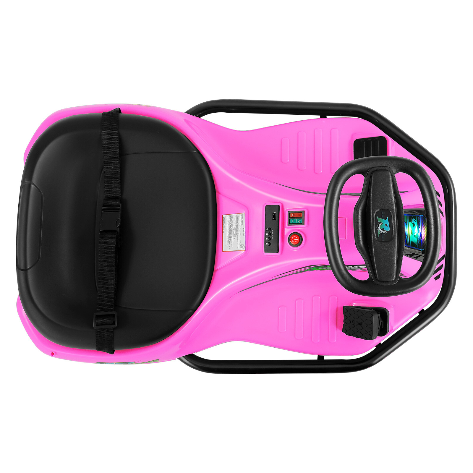 24V Electric 360° Rotating Ride On Drifting Car with 2Speed,Flag,Bluetooth,Music
