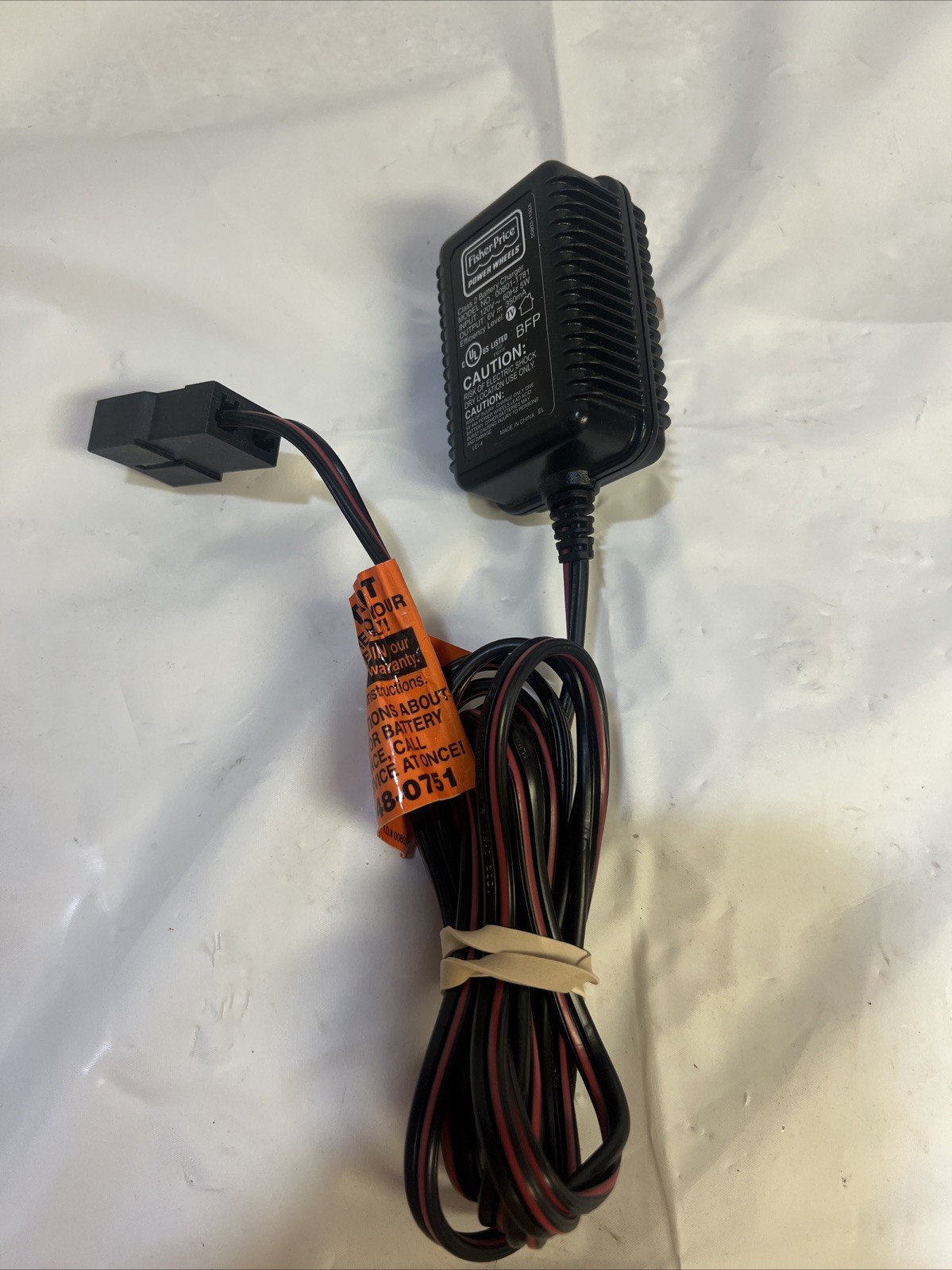 Fisher-Price Power Wheels 00801-1781 OEM Original Class 2 Battery Charger