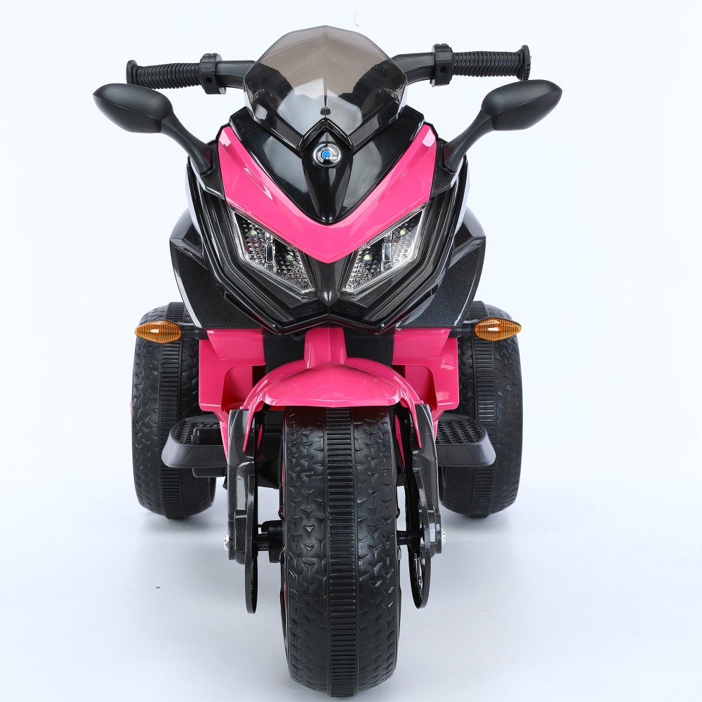 12V Kids Electric Motorcycle, 3-6 Yrs, Training Wheels, Lights, Manual Throttle