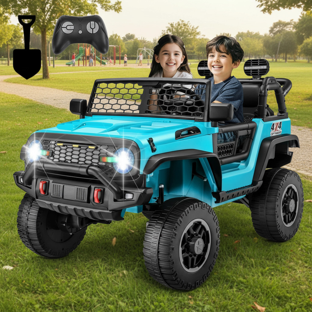 24V Ride on Car 2 Seater Battery Powered Electric Truck 4WD/2WD Remote Control🛒