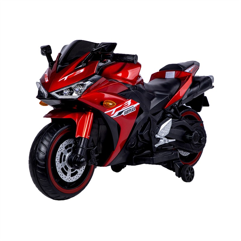 Electric Motorcycle 6/12V Kids Ride On Toy w/ Lighting Wheels for 3-8 Years Old
