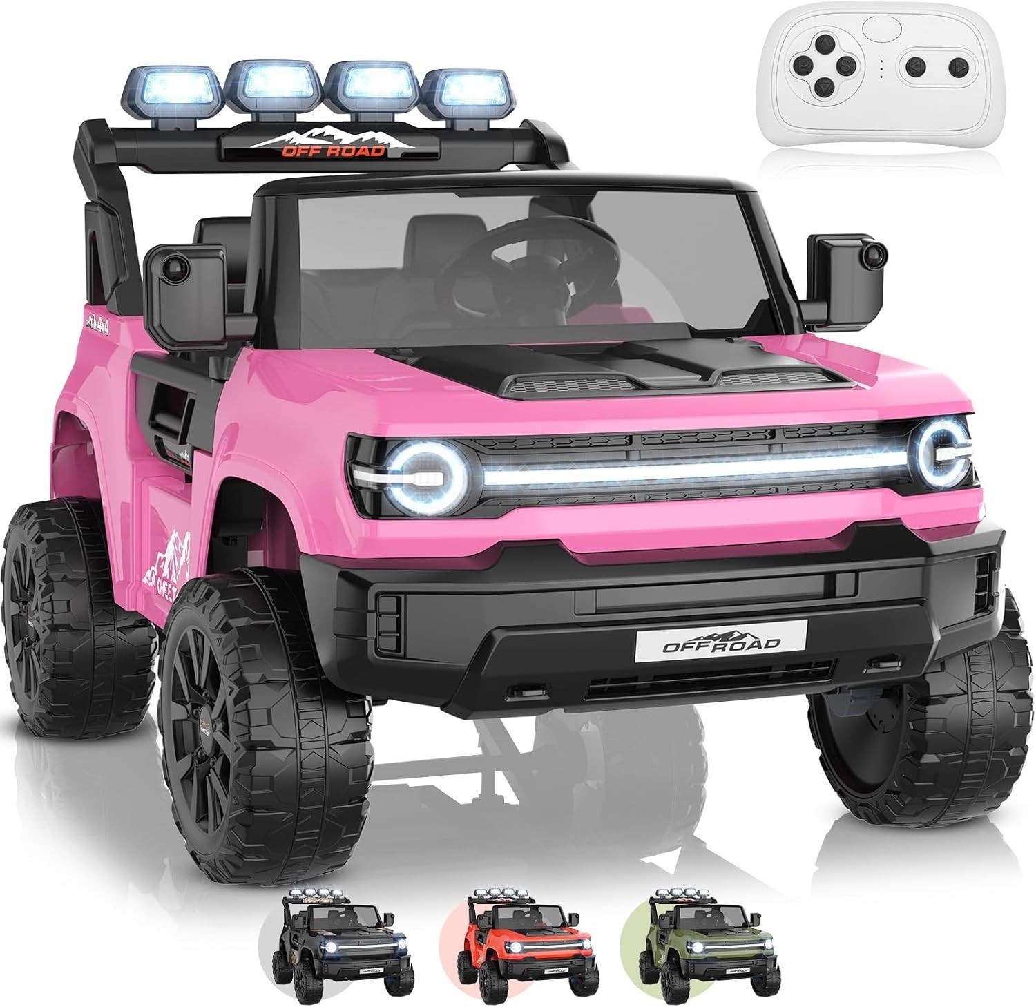 24V Electric Ride on Car for Kids Powerful Wheels with Remote Control & Music