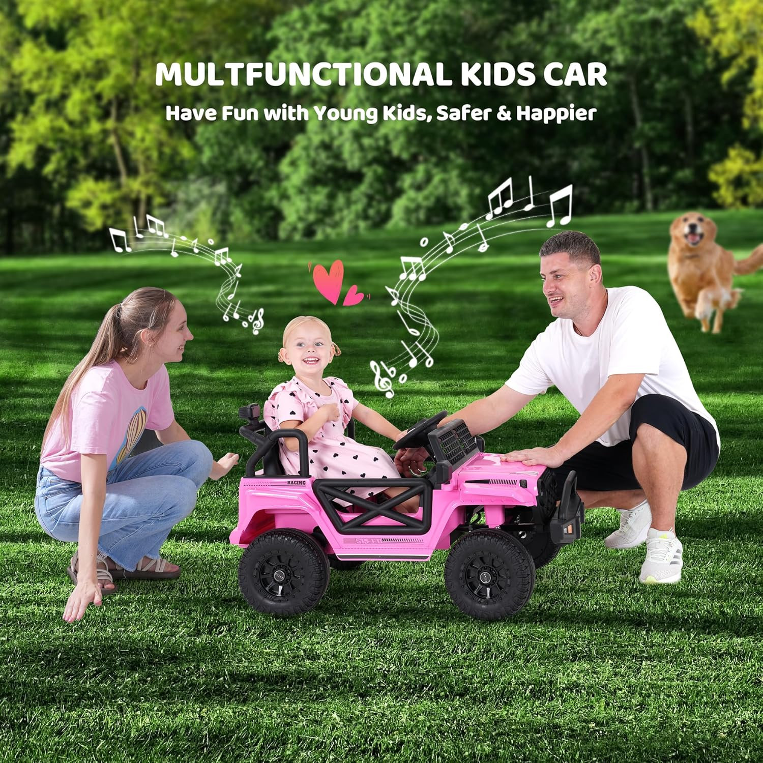 12V Kids Toddler Ride On Truck Electric – 7Ah Large Battery Electric Vehicles wi