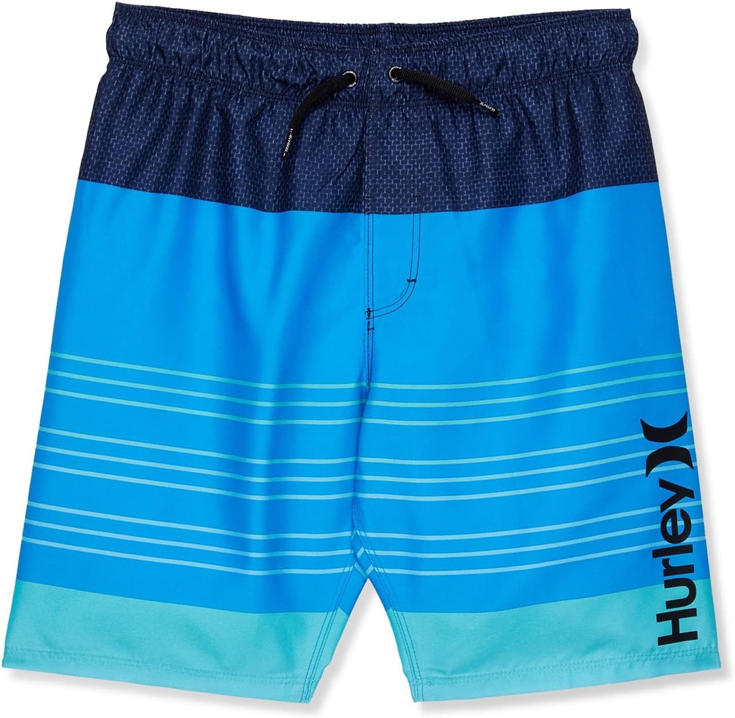 Hurley Kids Mini Vacay Stripe Pull On Swim Trunk (Big Kid)