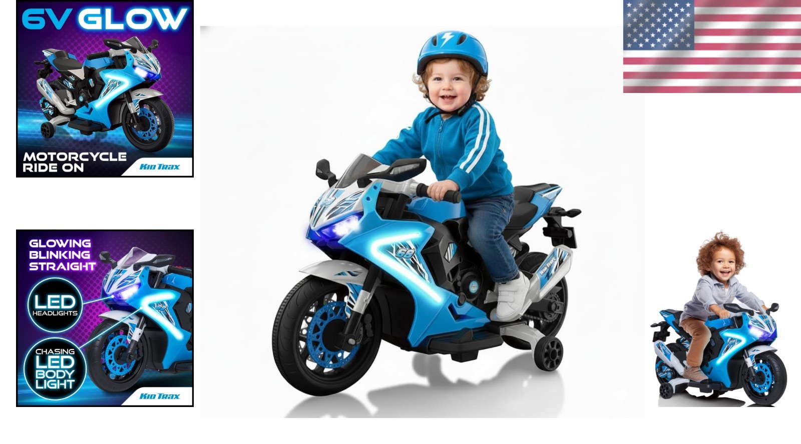 Toddler Bike with LED Headlights – Realistic Sound Effects