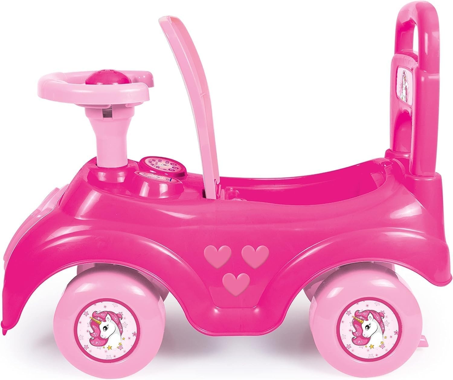 Foot-to-Floor Pink Unicorn Ride-On with Sound for Engaging Play – Ages 12mo+