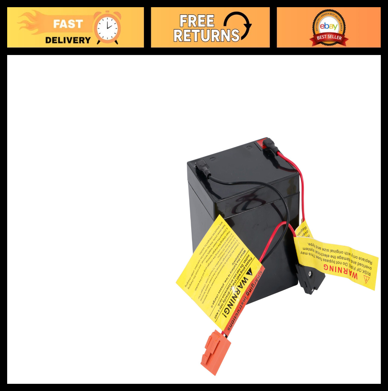 12V 4.5Ah Rechargeable Battery for Kids Ride-On Car & Truck – Power Up Fun!