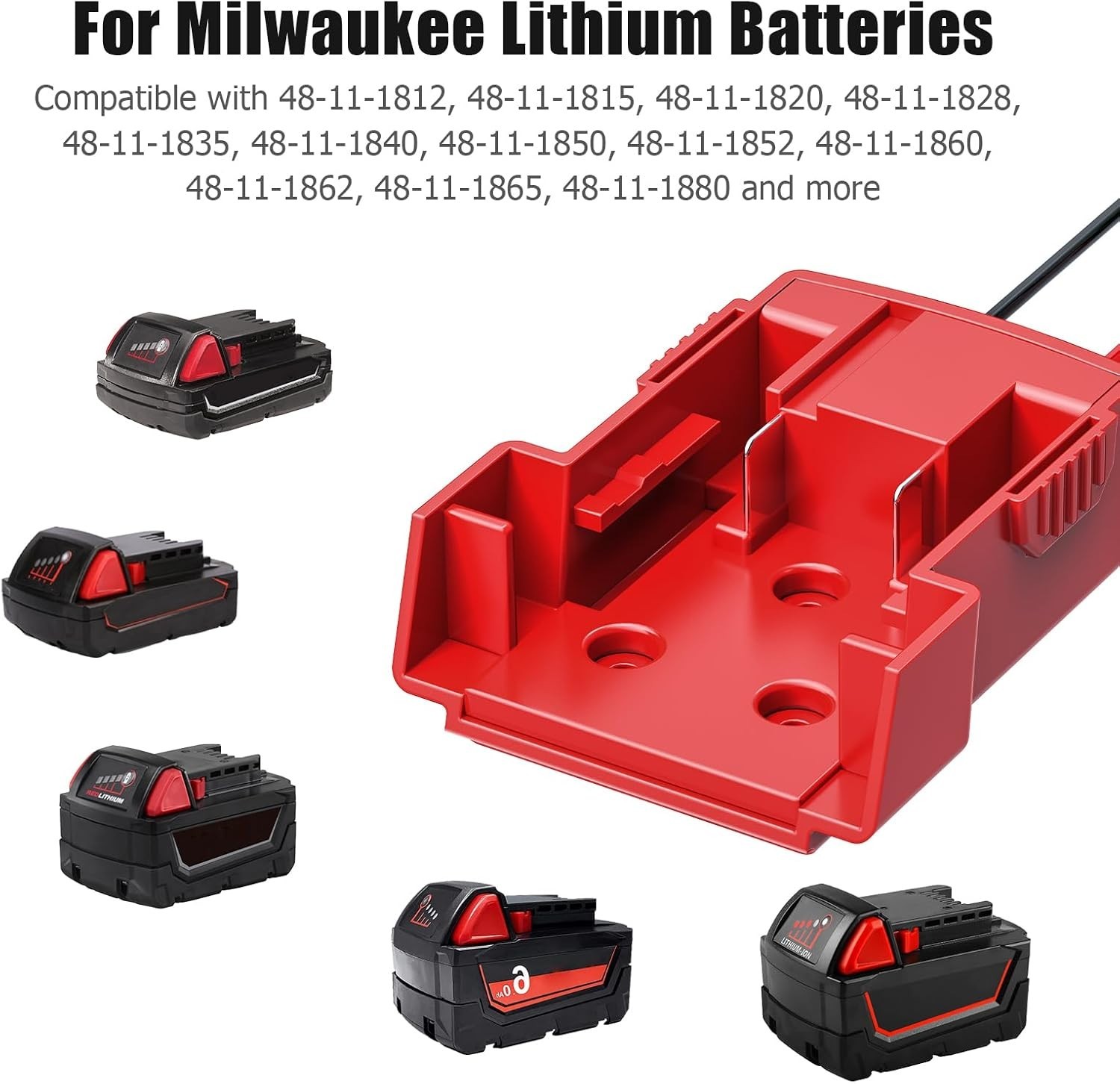 Power Wheels Adapter for Milwaukee 18V Battery Peg Perego Ride On Upgrade Kit