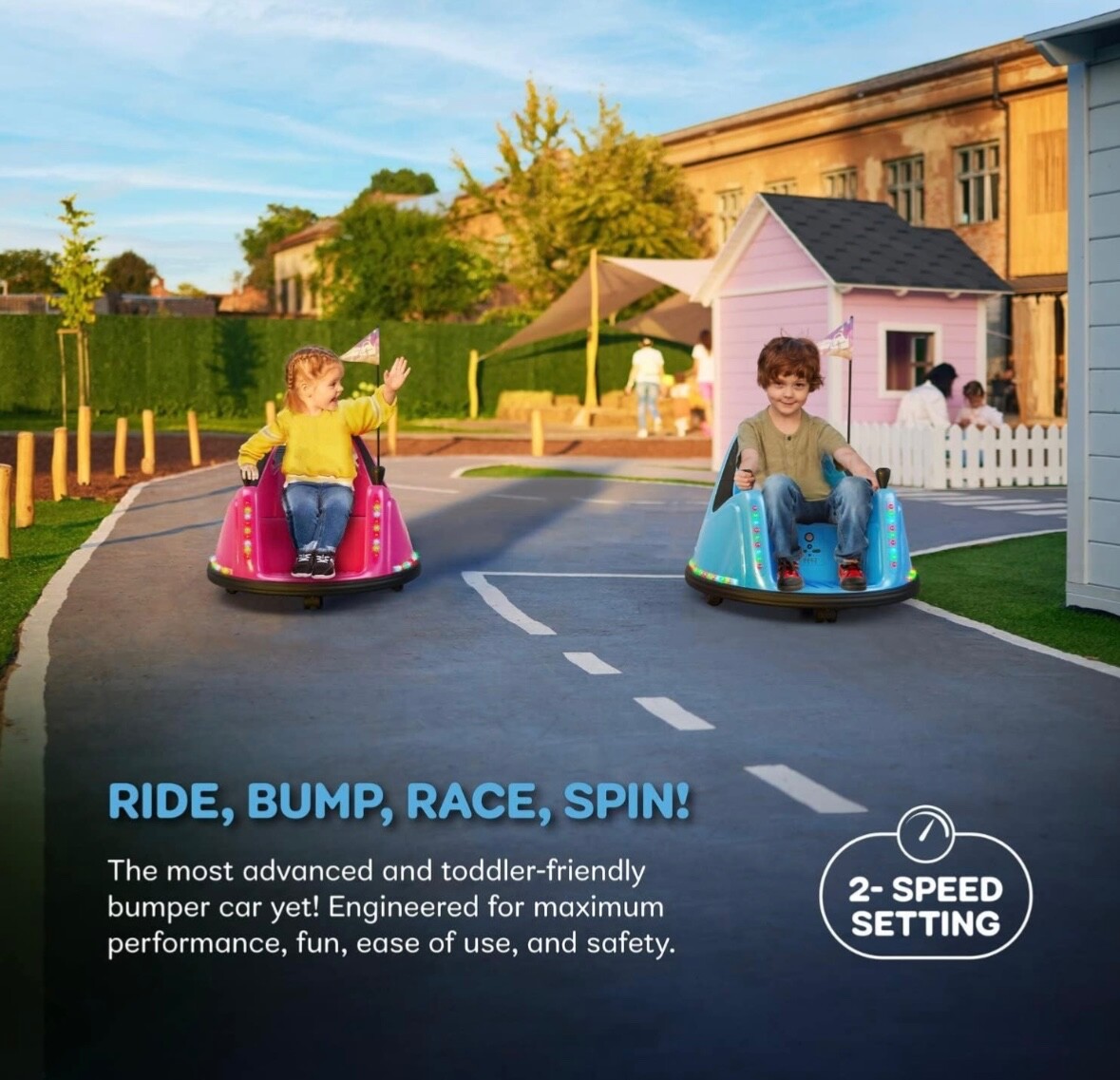 Bumper Buddy BB-001 Ride On Electric Bumper Car for Kids & Toddlers New Sealed