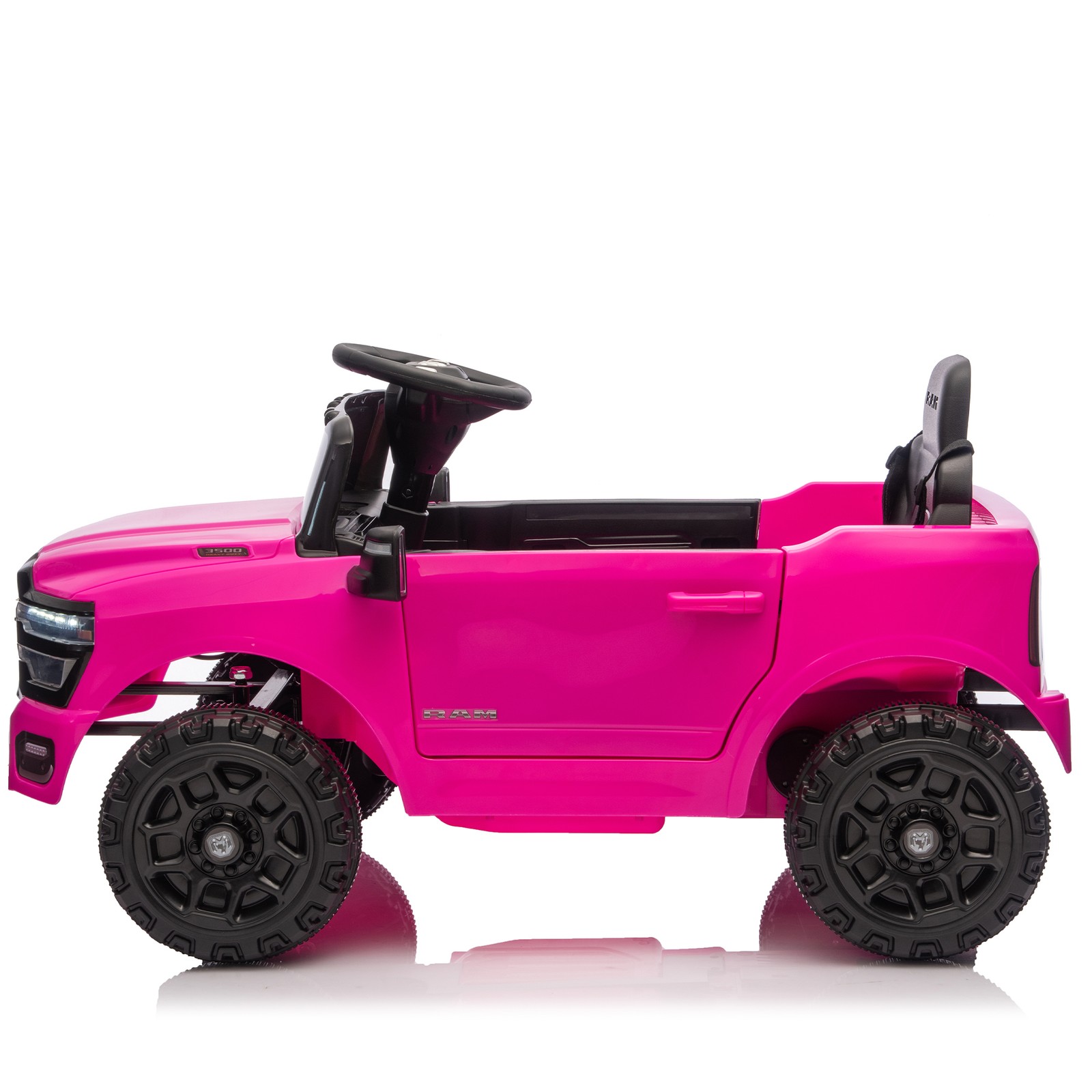 12V Kids Ride on Truck w/ Parents Control 3 Speed Adjustment LED Light